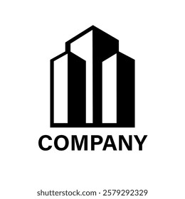 building illustration logo vector. builing design logo company vector