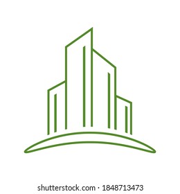 Building illustration for real estate business
