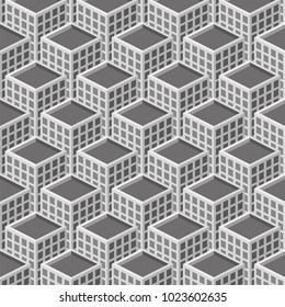 building illustration seamless pattern with modern concept can used to be futuristic background