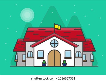 Building Illustration Vector Illustration