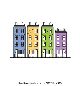 Building illustration for website, print, info graphic, etc.