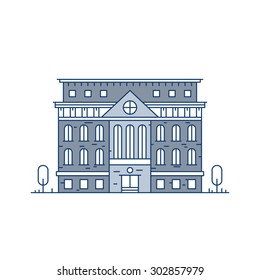 Ilustración de construcción para sitios web, impresión, infografía, etc.
