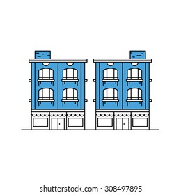 Building illustration for website, print, info graphic, etc.