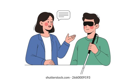 Building inclusive communication bridges for visually impaired individuals fostering understanding and accessibility