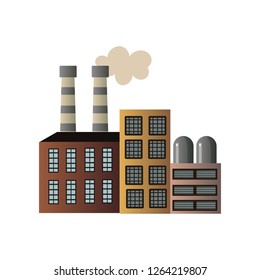 The building of an industrial manufactory. Plant for processing raw materials.