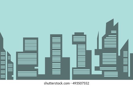 Building industry vector flat of silhouette collection