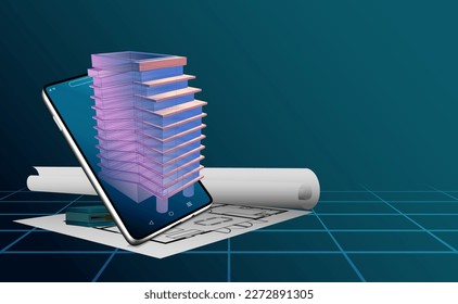 Erstellung von Informationsmodellen über digitale Hologramme mobiler Technologie, um Architektur anhand von Entwürfen mit Expertentechnik zu visualisieren. Um potenzielle Risiken zu finden und Gefahren im Baugewerbe zu vermeiden.