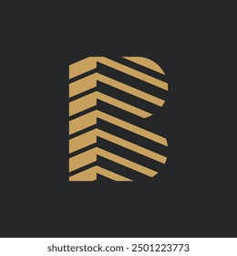 Building with Initial Letter B VECTOR ABSTRACK