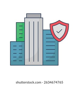Building insurance :Vector Icon which can easily modify or edit

