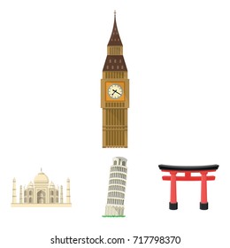 Building, interesting, place, tower .Countries country set collection icons in cartoon style vector symbol stock illustration web.