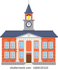 Building isolated on white background. illustration vector