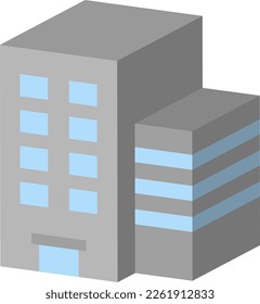 A building isolated vector illustration.