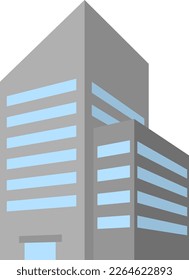 Un edificio de ilustración vectorial aislada.