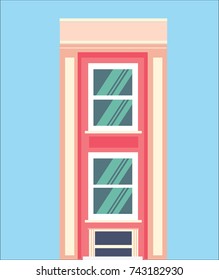 Building isolated vector illustration