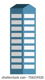 Building isolated vector illustration