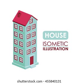 building isometric isolated icon design, vector illustration  graphic 