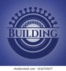 Building jean background. Vector Illustration. Detailed.