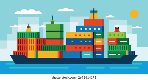 Building or landmark architecture vector design background