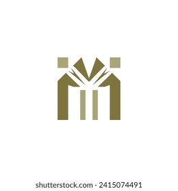 Construyendo vector de letra de logotipo de marca histórica