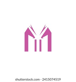 Building landmark logo letter vector