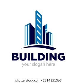 Building or Landmarks Logo Design Illustration