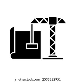 ícone de layout de construção design de vetor sólido em estilo moderno
