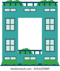 Building Letter Alphabet Vector Element O
