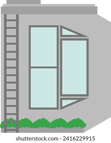 Building Letter Alphabet Vector Element D