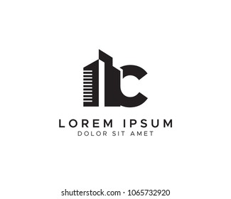 Building With Letter C Monogram Logo Design