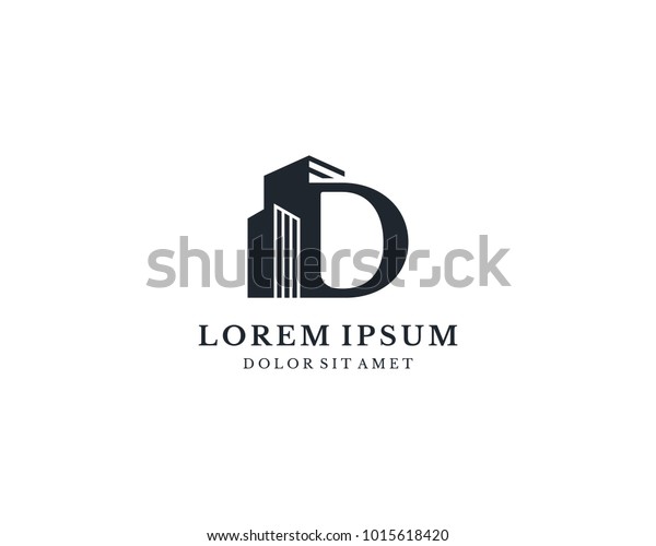 Building Letter D Monogram Logo Design Stock Vector (Royalty Free ...