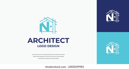 Building Letter Mark Logo Design, Immobilien, Architekt Icon Vorlage