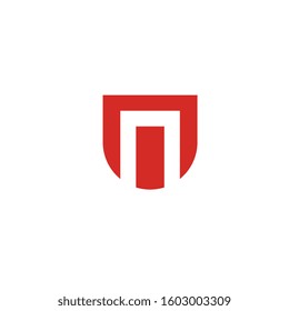 building letter N logo design vector template sign icon