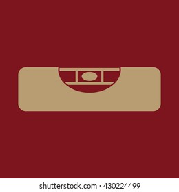 The building level icon. Bubble Level symbol. Flat Vector illustration