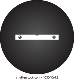 Building level tool sign simple icon on  background