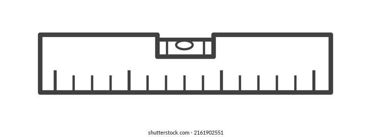 Building level vector line style isolated on white background. 10 eps