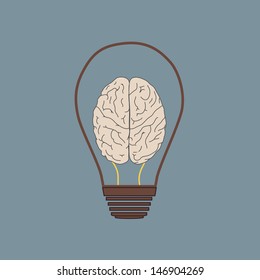 Building in the Light bulb vector icon logo, idea concept