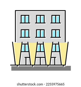 vector de icono de iluminación de construcción. señal de iluminación de construcción. ilustración de símbolo aislado