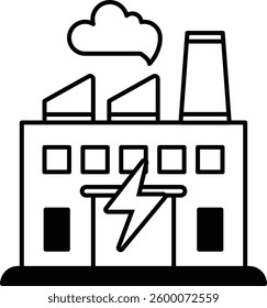 A building with a lightning bolt on it