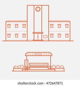 Building line art