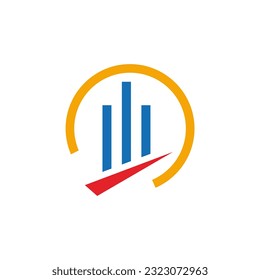 Building line business logo vector image