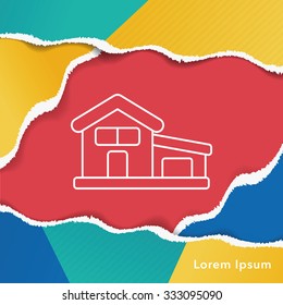 building line icon