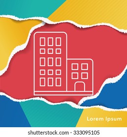 building line icon