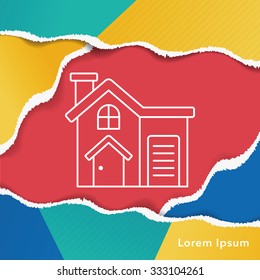 building line icon