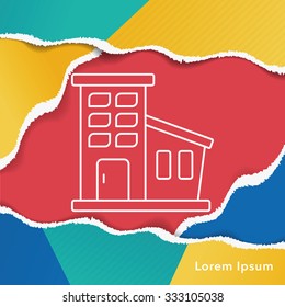 building line icon