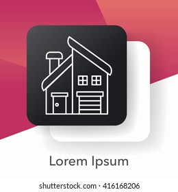 building line icon