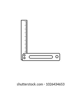building line icon. Element of construction tools for mobile concept and web apps. Thin line icon for website design and development, app development. Premium icon on white background
