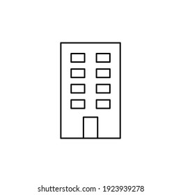 Icono de línea de construcción. Símbolo lineal de la casa. Signo de esquema de inicio. Vector aislado en blanco
