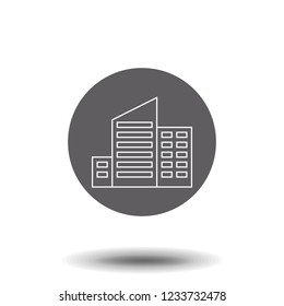 building line icon, outline vector sign, linear style pictogram isolated. Symbol, logo illustration.