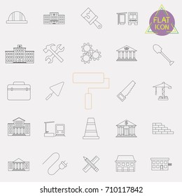 building line icons set