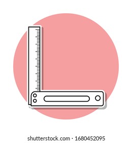 icono del adhesivo de la línea de construcción. Línea delgada simple, contorno vector de herramientas de reparación doméstica iconos para ui y ux, sitio web o aplicación móvil